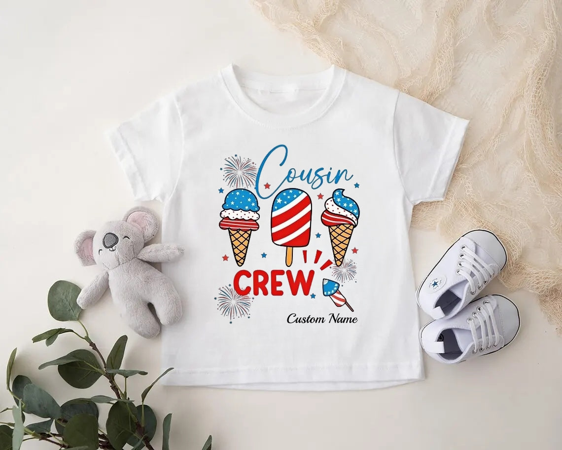Cousin Crew 4th of July Shirt – Kids Matching Tee