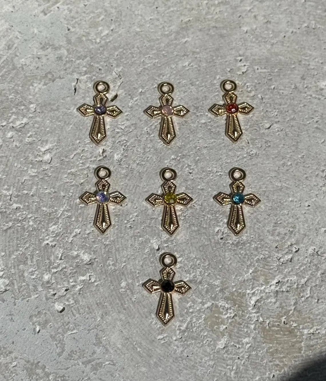 Heart Steering Wheel Rosary Charm - Custom Car Accessory