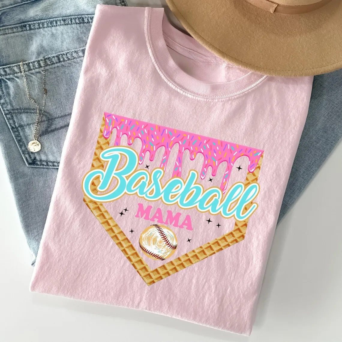 Personalized Baseball Drip Mama Shirt | Custom Team Mom hoodie Sweatshirt