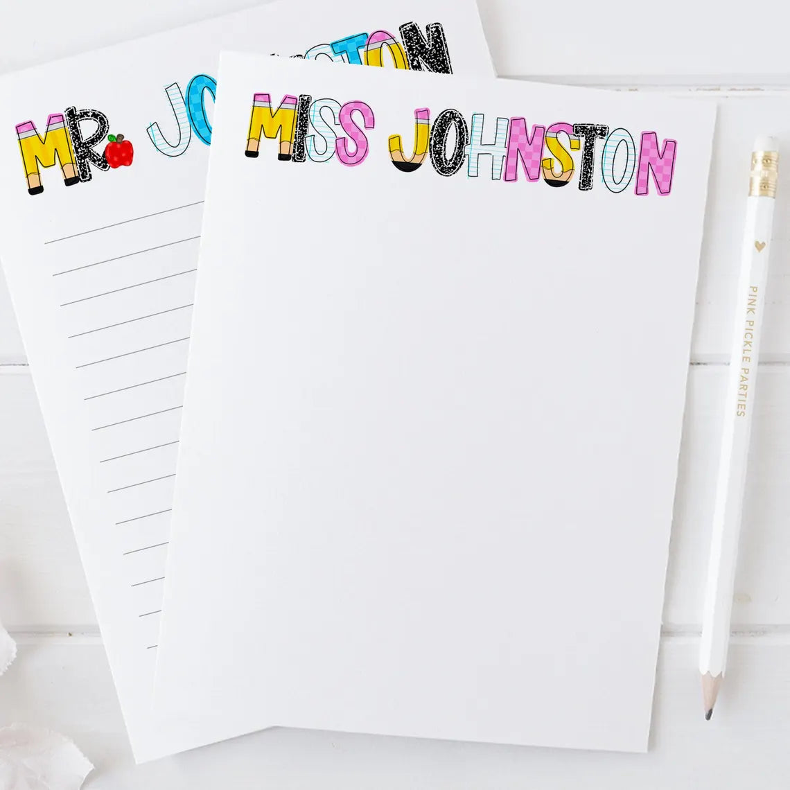 Personalized Teacher Notepad – Custom Gift for Teacher Appreciation