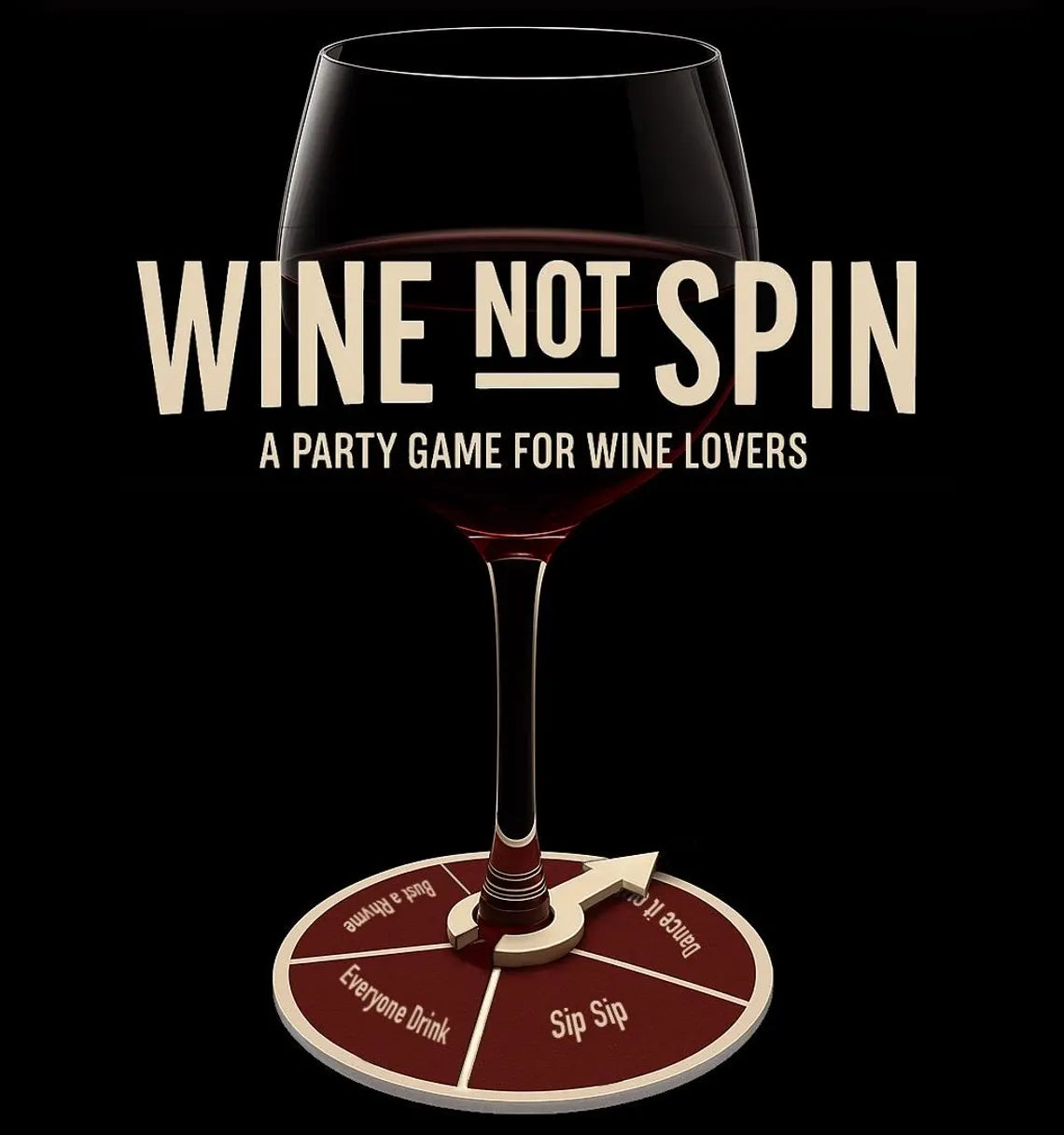 Wine Not Spin – Wine Glass Spinner Game Set (6-Pack)