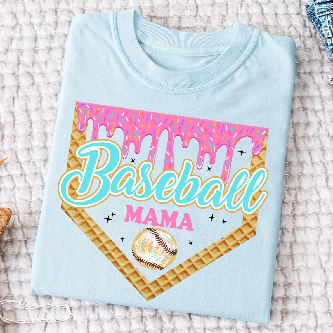 Personalized Baseball Drip Mama Shirt | Custom Team Mom hoodie Sweatshirt