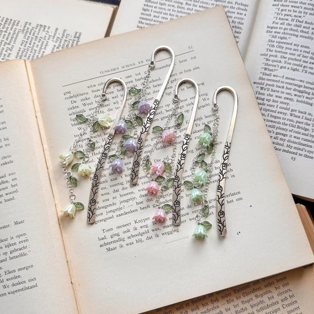Custom Flower Bookmark – Multiple Colors | Fairycore Metal Charm