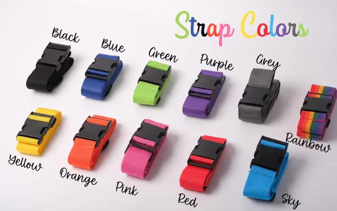 Personalized Luggage Strap – Custom Embroidered Travel Tag 180cm