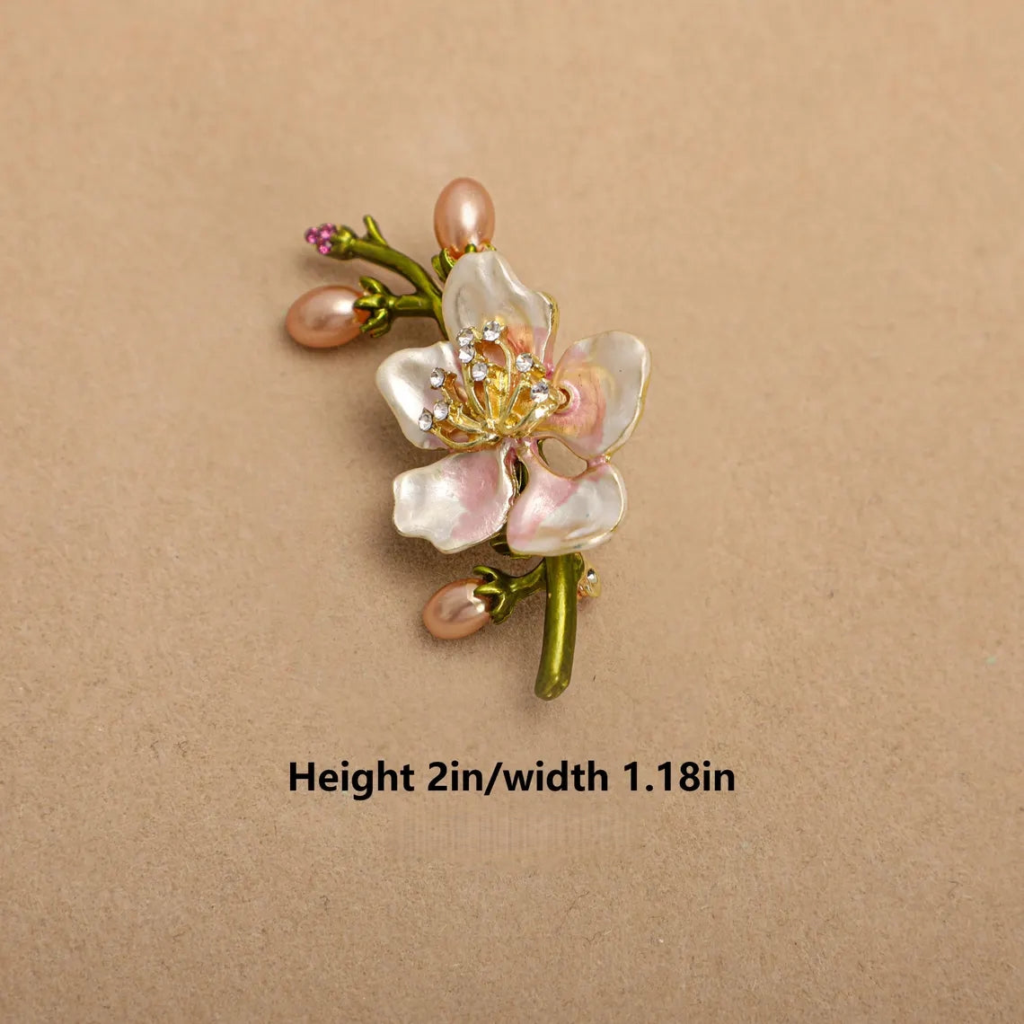 Birth Month Flower Brooch – 12 Unique Designs Gift for Her