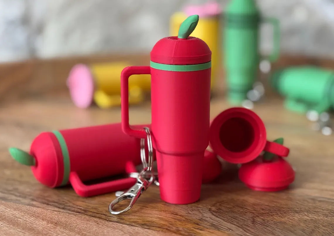 Personalized Teacher Gift Keychain – Chapstick Holder, Mini Cup, Lanyard