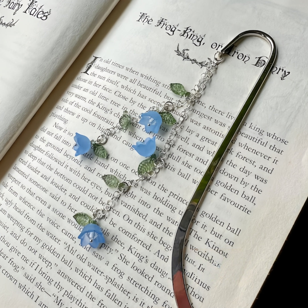 Custom Flower Bookmark – Multiple Colors | Fairycore Metal Charm