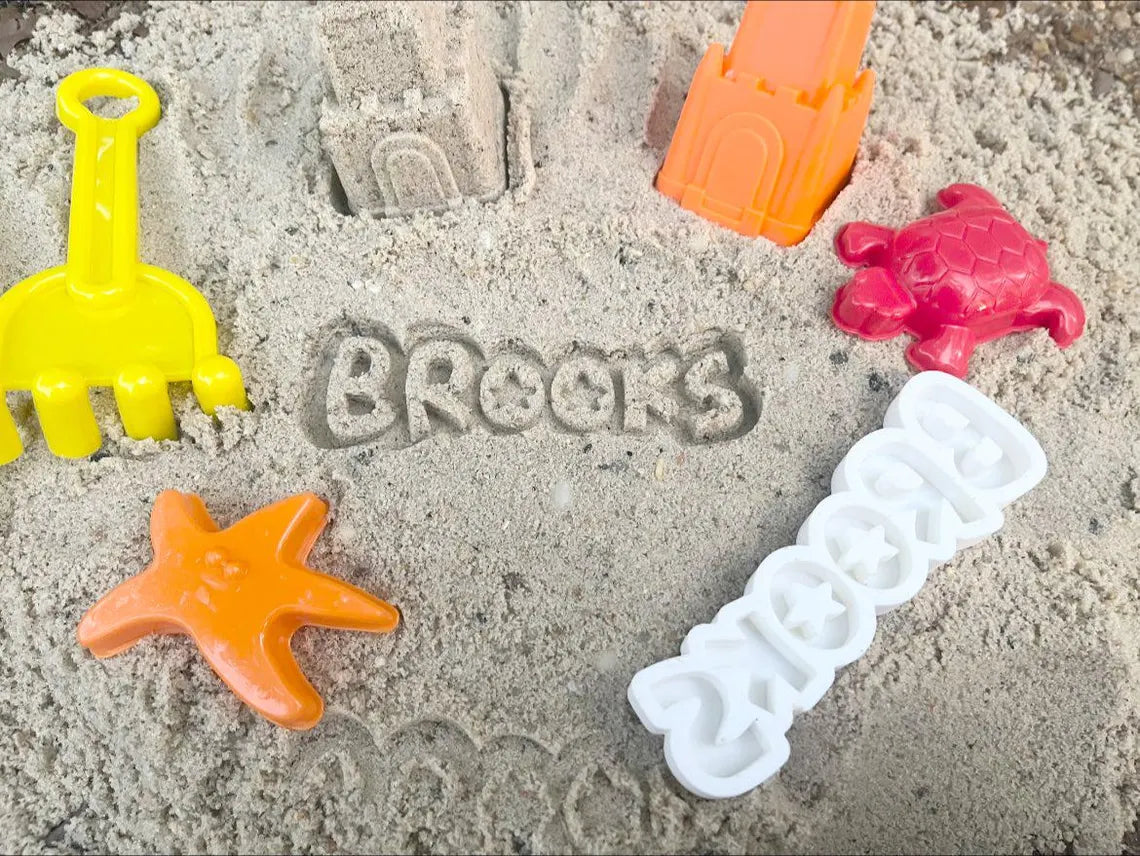 Personalized Sand Name Mold – Custom Beach Toy for Kids