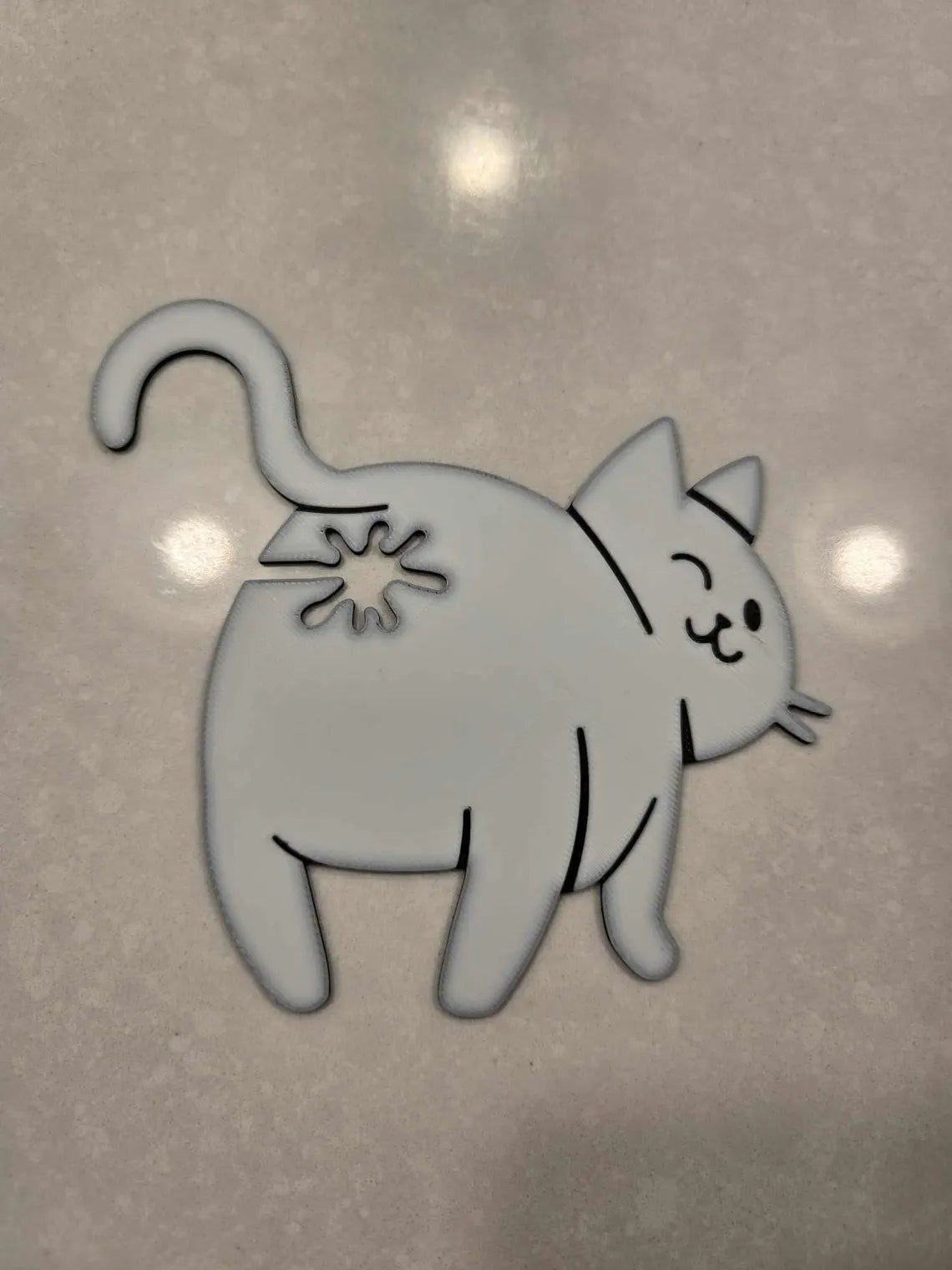 Funny Cat Bread Clip – 3D Printed Cat Butt Bag Holder for Cat Lovers