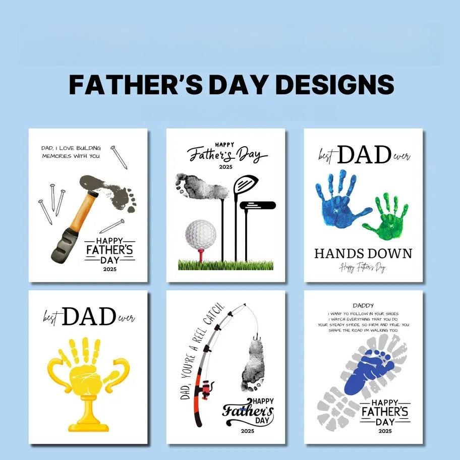 Nailed It! Father’s Day Handprint Art Gift Canvas Print (Unframed)