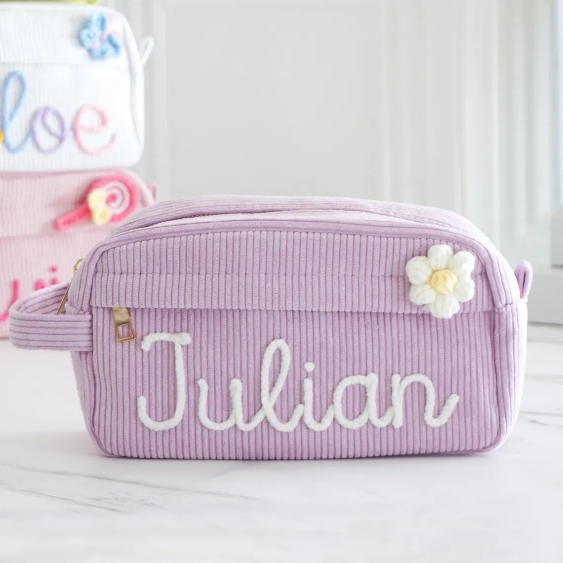 Custom Name Corduroy Pencil Case | Kids Back To School Gift