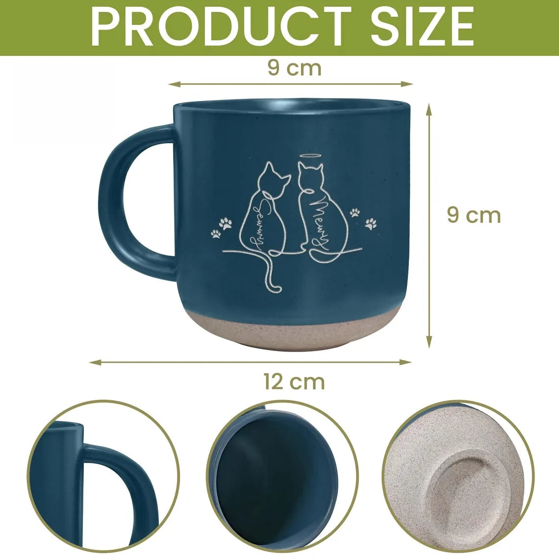 Personalized Cat Mug – Pet Memorial or Gift for Cat Lover