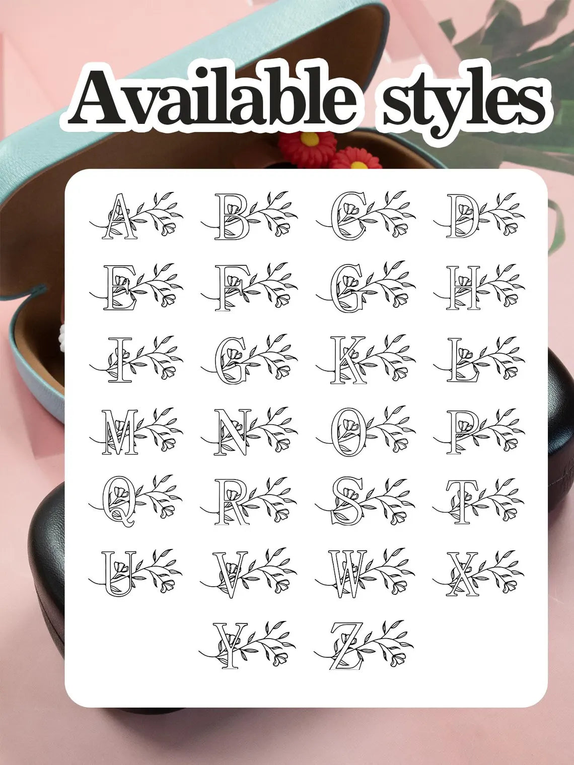 Personalized Glasses Case – Custom Name & Initial, Hard Shell