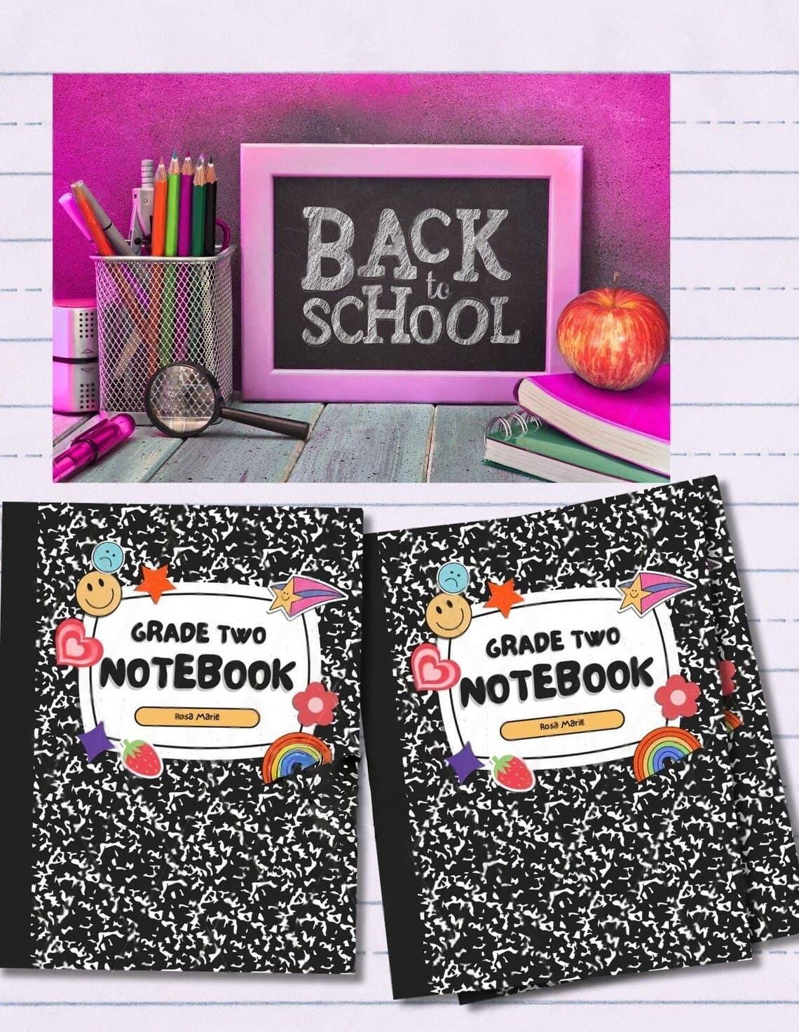 Custom Composition Book – Personalized School Notebook