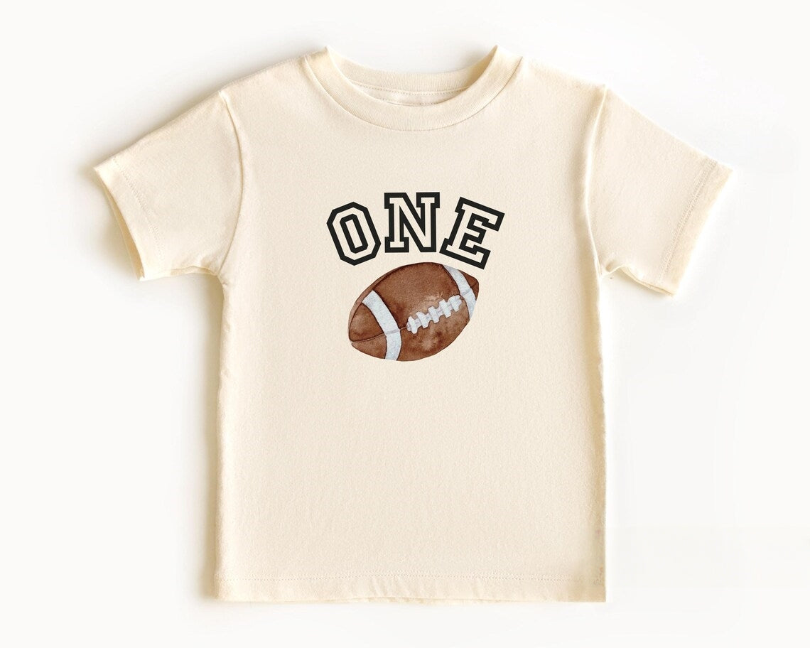 Football First Birthday Family Shirts – Custom Name Gameday Tee