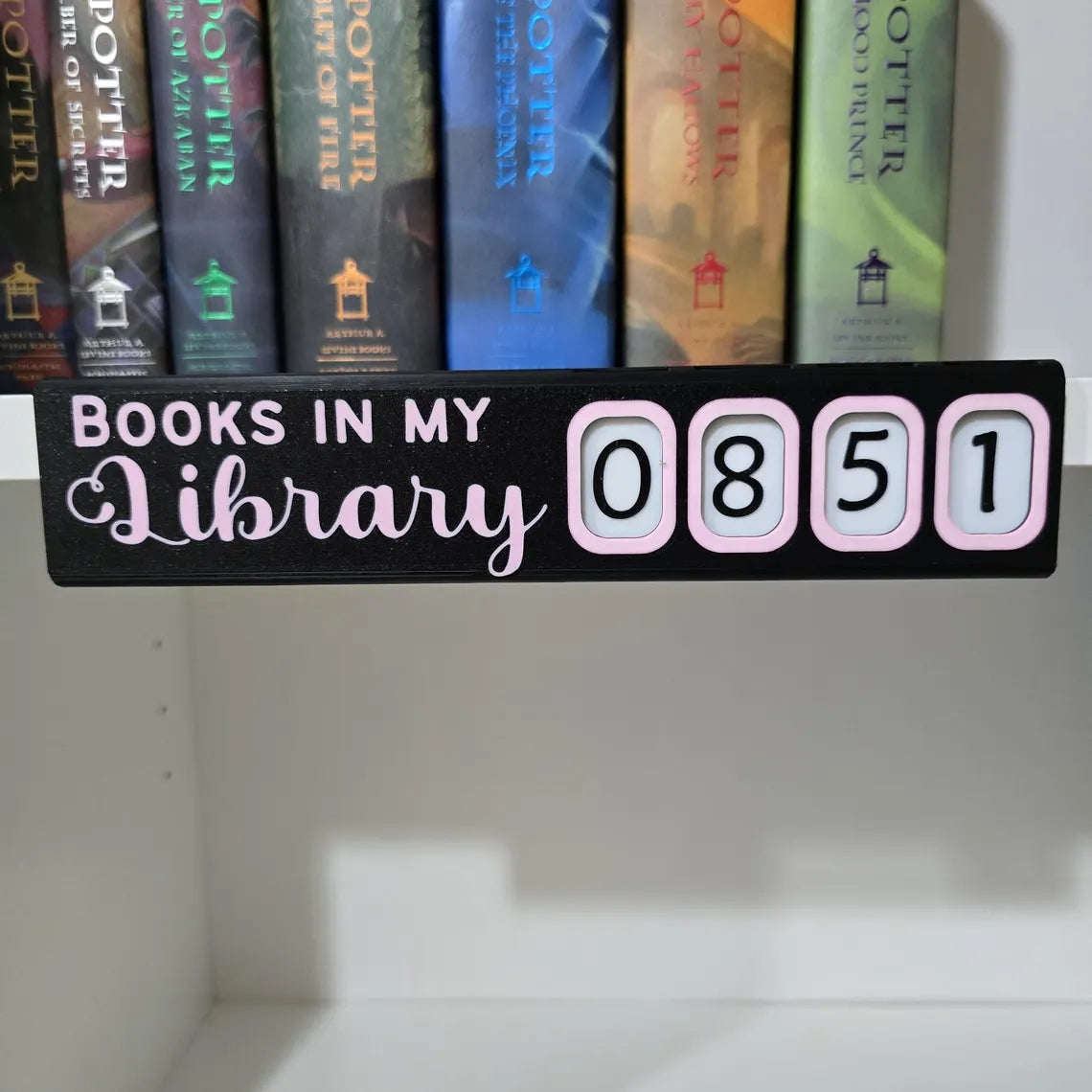Library Tally – 3D Printed Bookshelf Counter & Storage Box