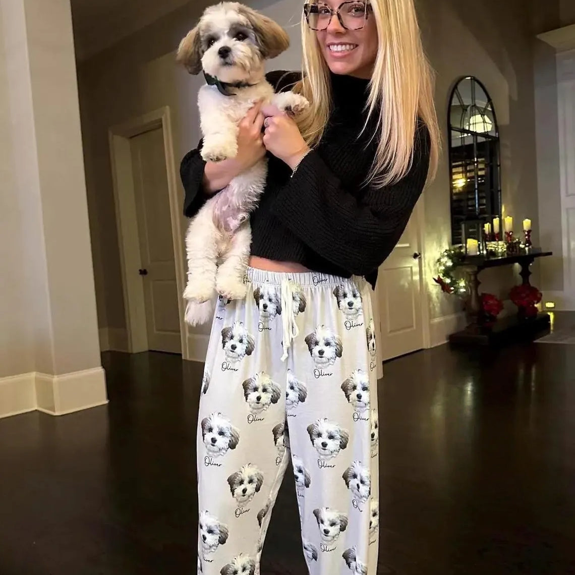 Custom Pet Portrait Pajama Pants | Personalized Dog & Cat Gift