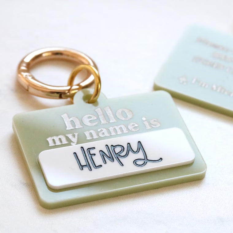 Personalized Pet ID Tag | Custom Dog & Cat Name Collar Tag