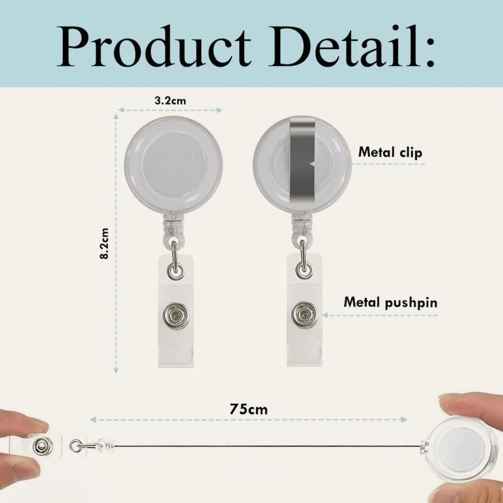 Custom Pet Portrait Badge Reel – Dog & Cat ID Holder for Pet Lovers