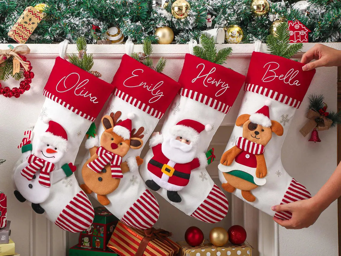 Personalized Family Christmas Stockings – Custom Holiday Decor