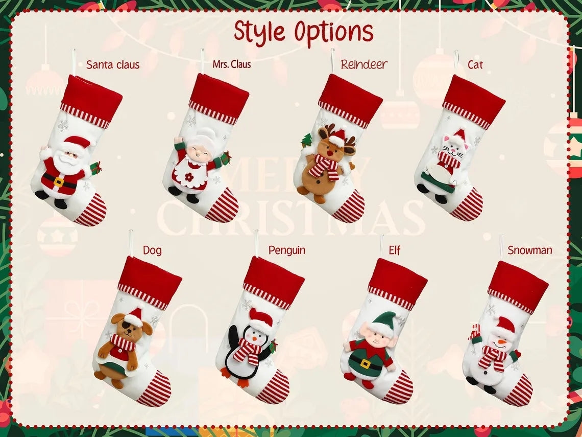 Personalized Family Christmas Stockings – Custom Holiday Decor