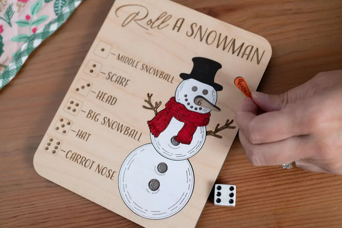 Roll-A-Snowman Christmas Puzzle Game | Kids Party & Stocking Stuffer
