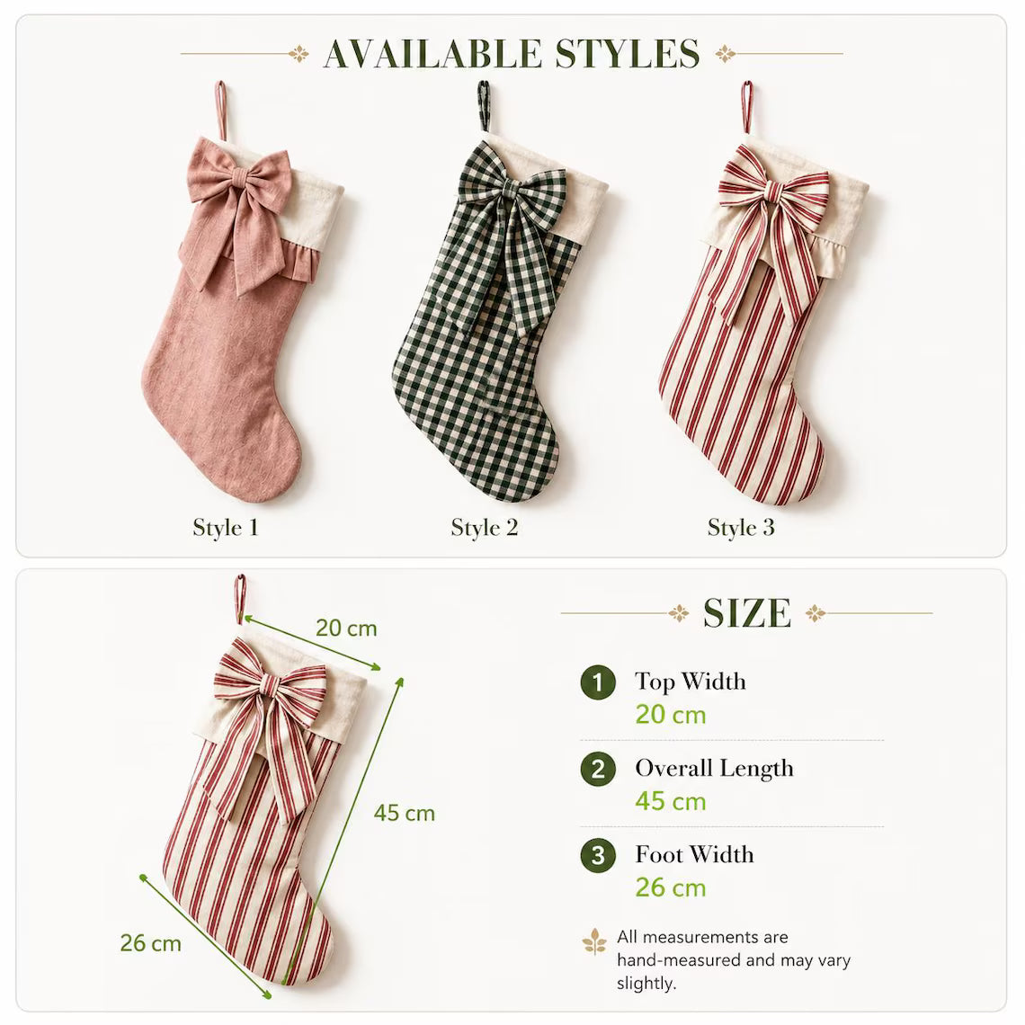 Personalized Christmas Stocking with Yarn Name | Custom Stocking