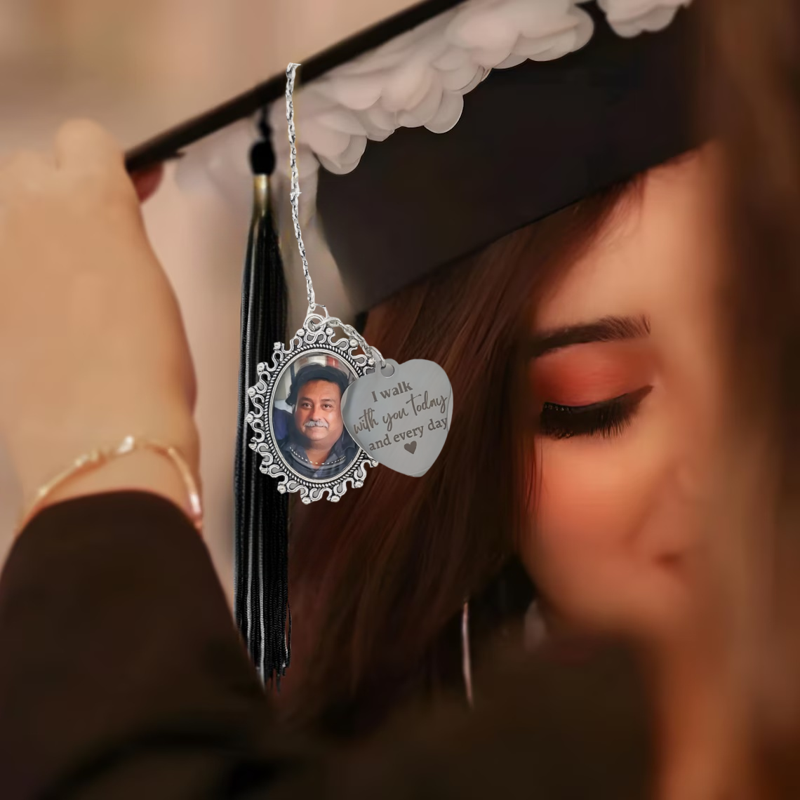 Personalized Graduation Memorial Photo Charm – Custom Keepsake