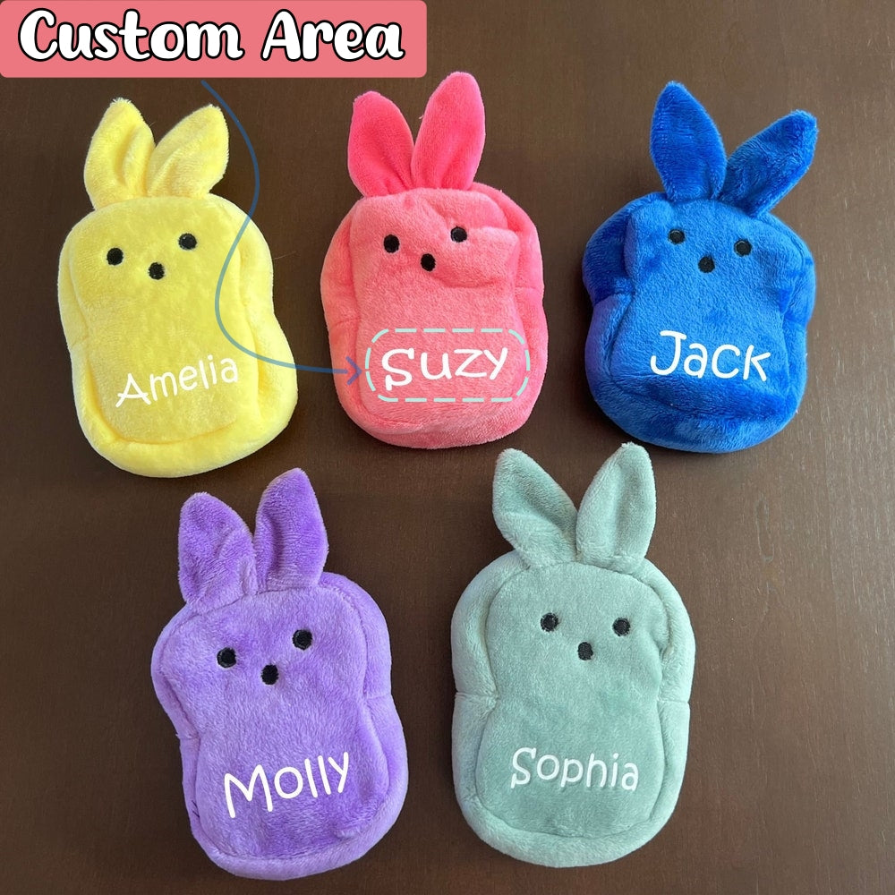 Easter Bunny Plush Coin Purse - Adorable Kids' Gift & Backpack Charm