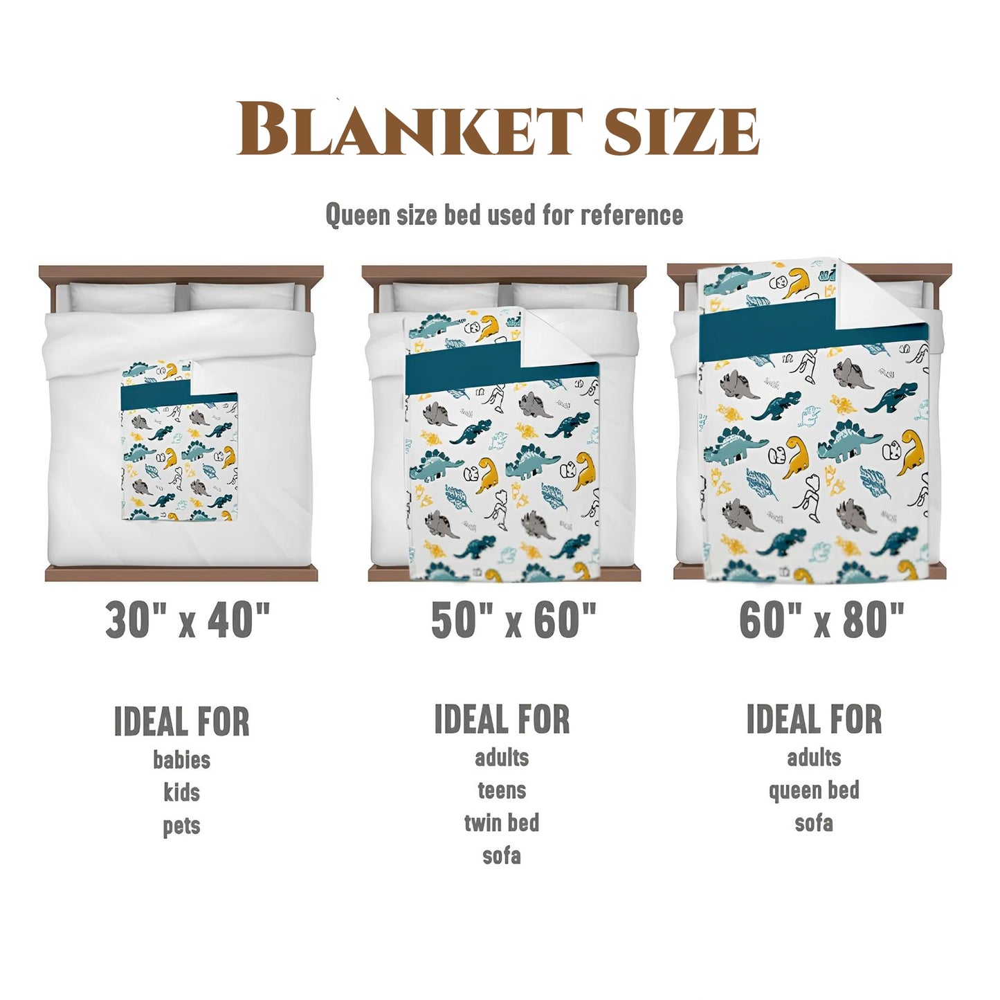 Custom Kids Name Blanket – Back to School Gift for Boys & Girls