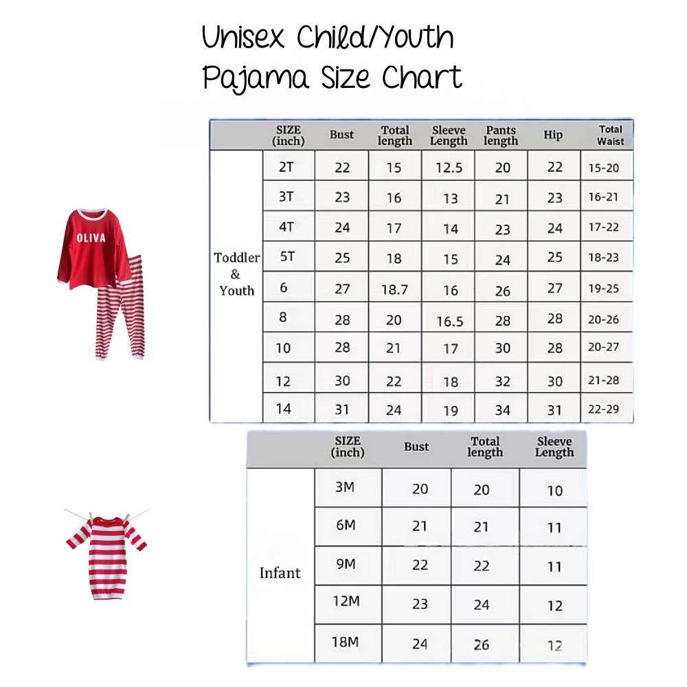 Personalized Family Christmas Pajamas | Matching Holiday PJs