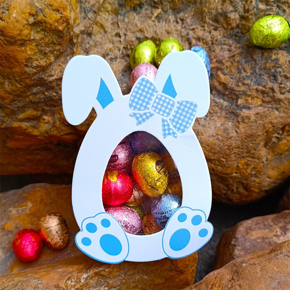 Lot de 10 boîtes à collations de Pâques créatives et pratiques, boîte de rangement pour cadeaux, boîte d'emballage pour bonbons et chocolats, sac cadeau