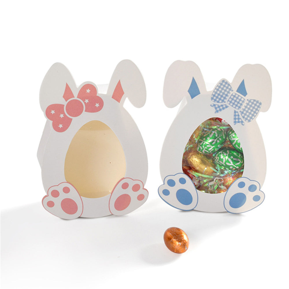 Lot de 10 boîtes à collations de Pâques créatives et pratiques, boîte de rangement pour cadeaux, boîte d'emballage pour bonbons et chocolats, sac cadeau