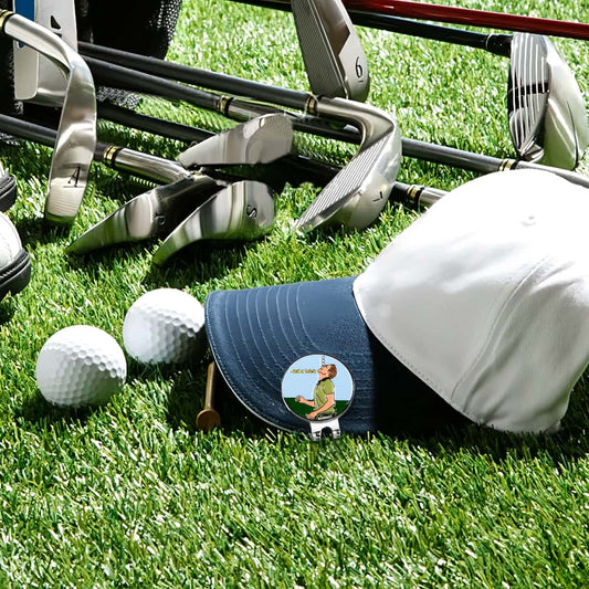 Funny Magnetic Golf Ball Marker Cartoon Hat Clip – Golf Gift