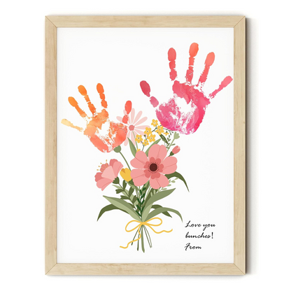 Handprint Frame – Perfect Mother’s Day Gift with Floral Design