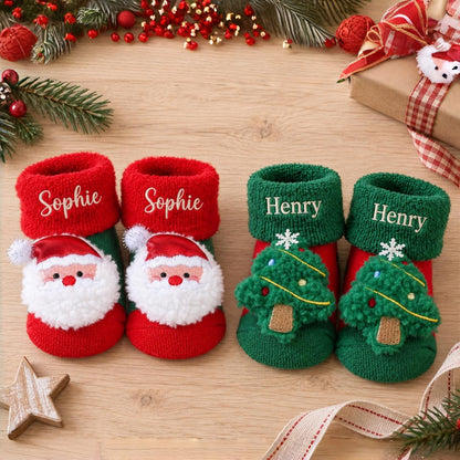 Personalized Baby Christmas Socks | First Christmas Gift