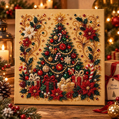 5D Christmas Pearl Diamond Art Kit | DIY Holiday Craft