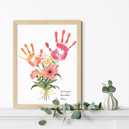 Handprint Frame – Perfect Mother’s Day Gift with Floral Design