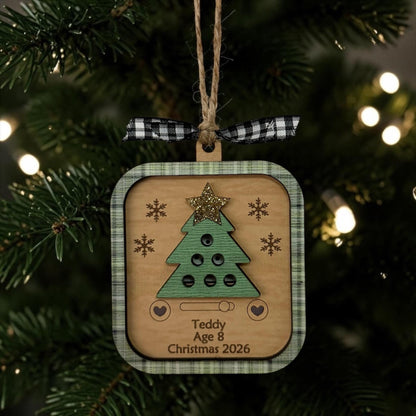 Personalized Voice Recording Christmas Ornament – Custom Keepsake