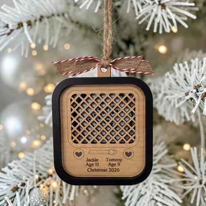 Personalized Voice Recording Christmas Ornament – Custom Keepsake