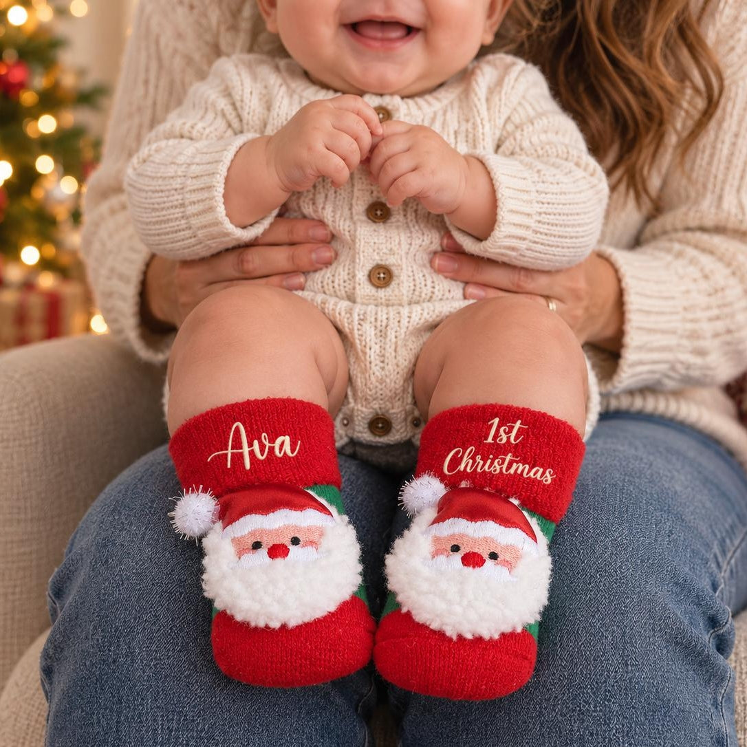 Personalized Baby Christmas Socks | First Christmas Gift