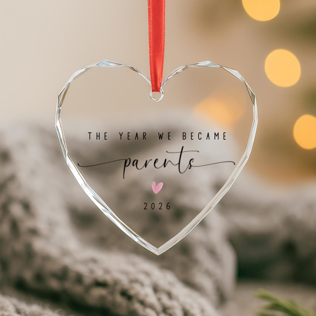 Personalized New Parents Ornament, Custom First Christmas Keepsake
