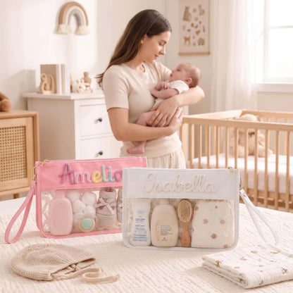 Personalized Baby Organizer Pouch, Custom Name Diaper Bag
