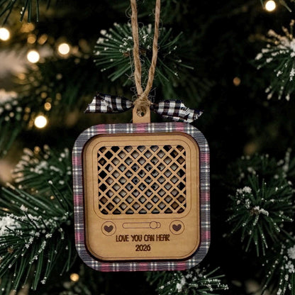 Personalized Voice Recording Christmas Ornament – Custom Keepsake