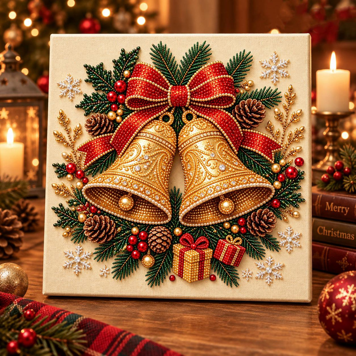 5D Christmas Pearl Diamond Art Kit | DIY Holiday Craft
