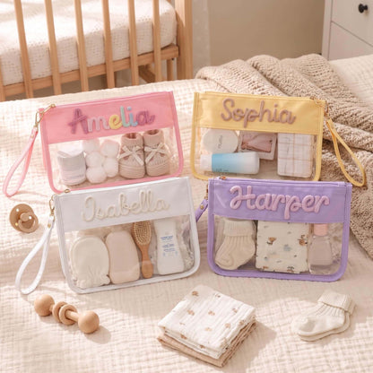 Personalized Baby Organizer Pouch, Custom Name Diaper Bag