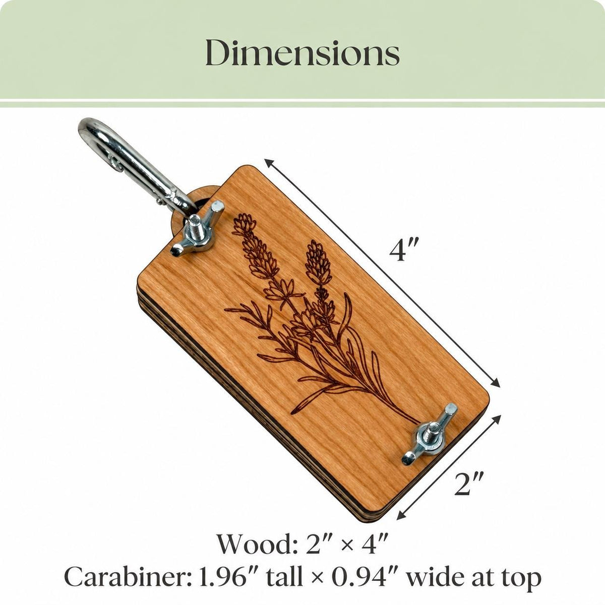 Personalized Mini Wooden Flower Press Kit– Custom Name Nature Gift