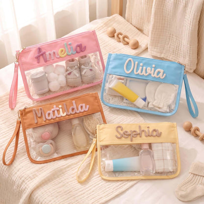 Personalized Baby Organizer Pouch, Custom Name Diaper Bag