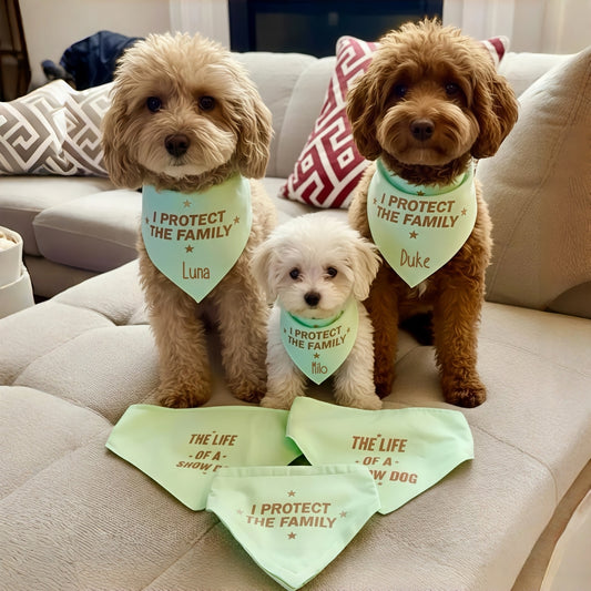 Scrunchie Dog Bandana – Handmade Pet Scarf for All Breeds