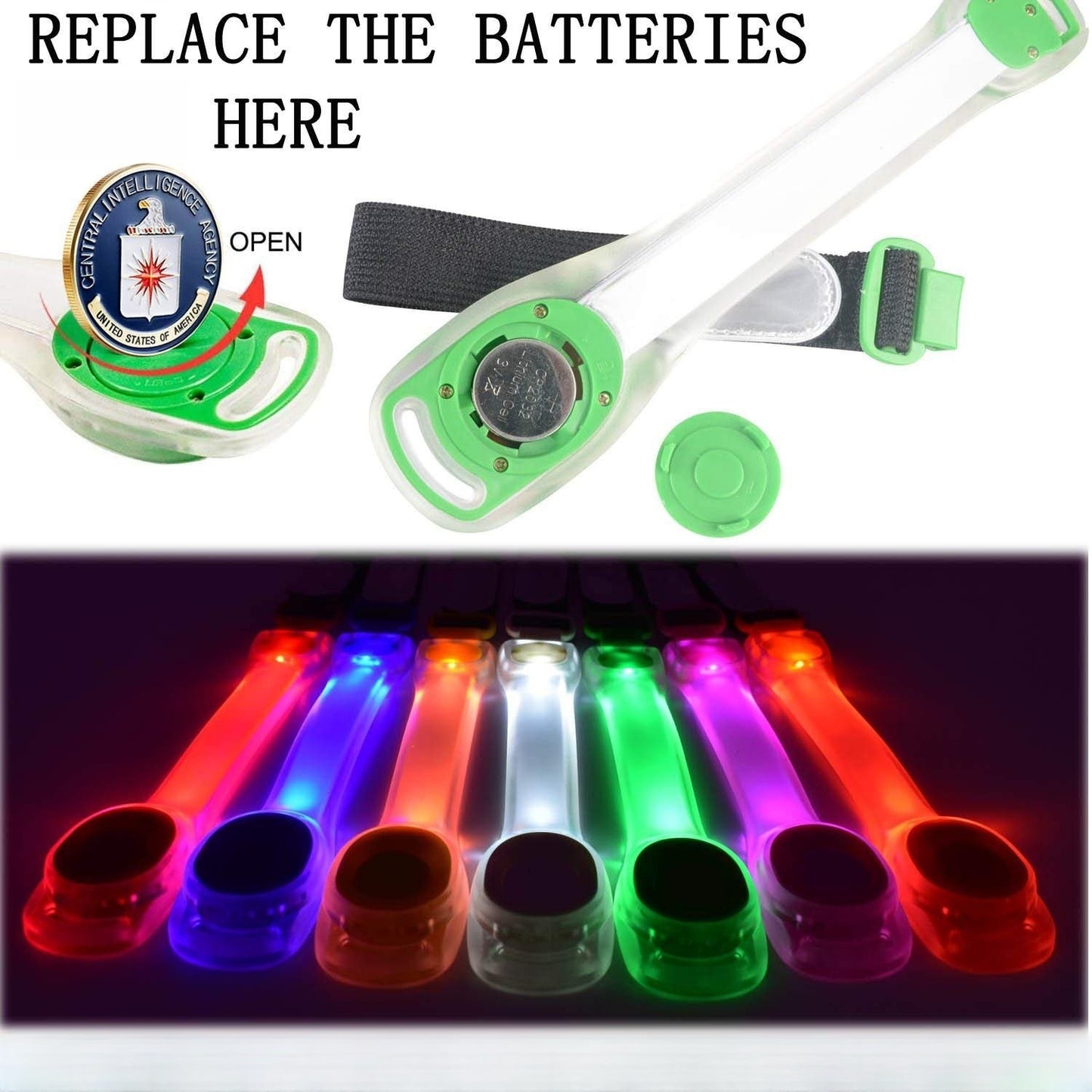 LED Light Up Armband – Waterproof, Reflective & Adjustable